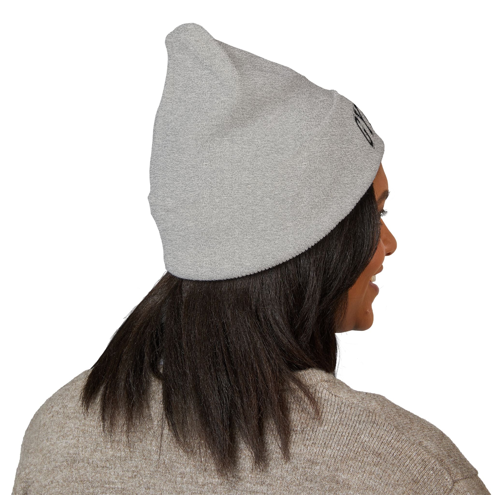 Gym Rat Embroidered Cuffed Beanie — Fitness Gym Lover Knit Hat