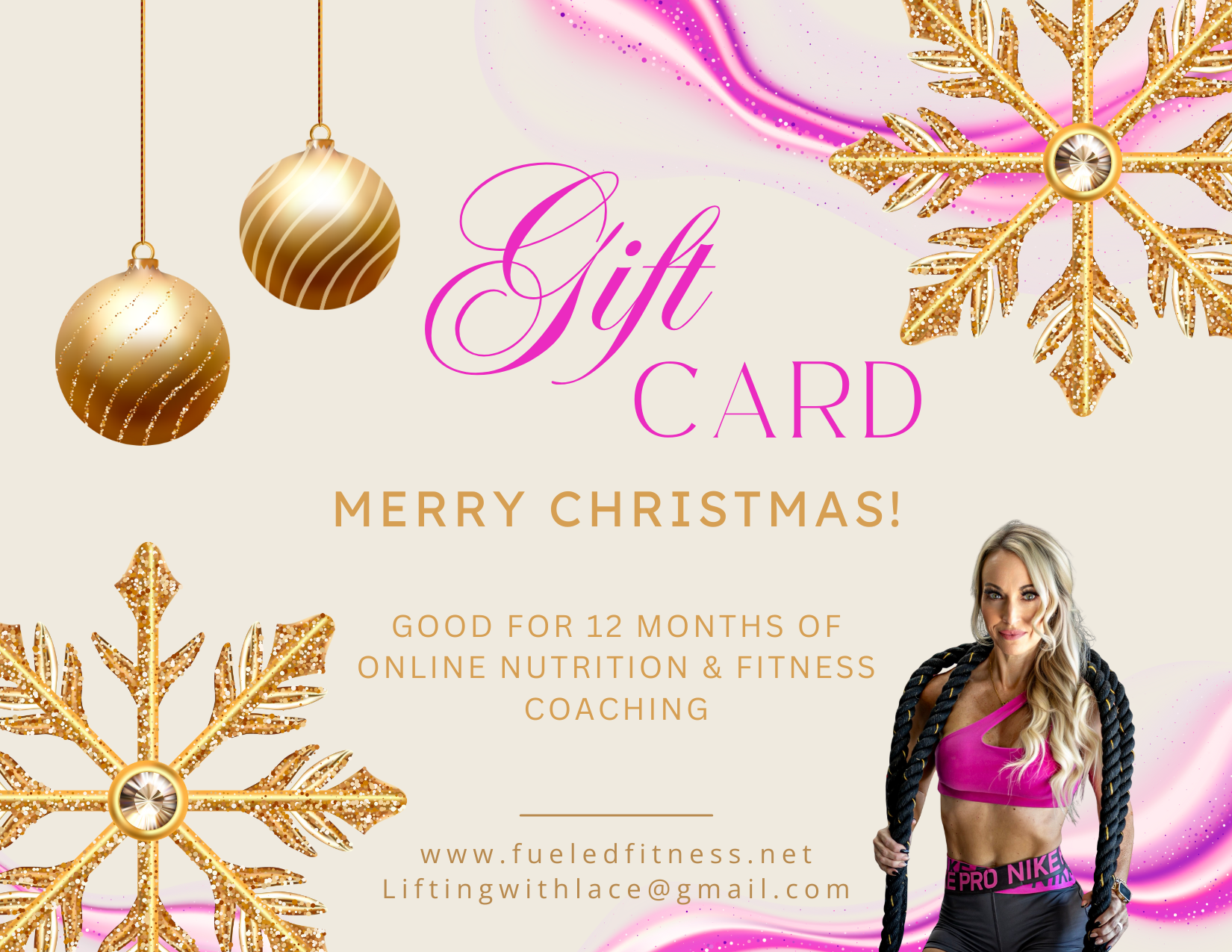 Gift - 12 Months 1:1 Nutrition & Fitness Online Coaching